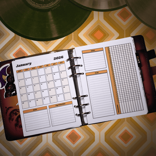 Electric Soul 2026 Monthly Printable Planner Inserts